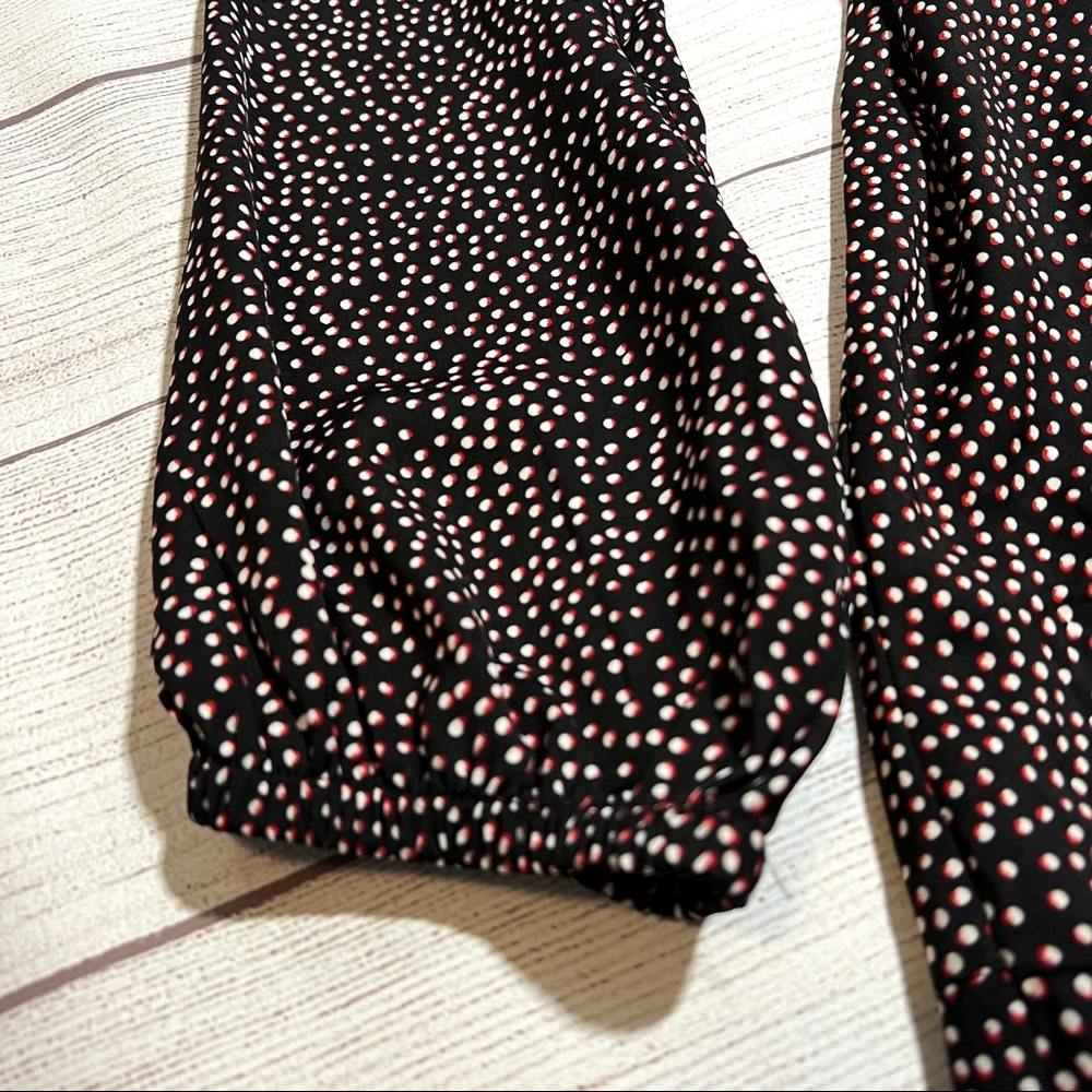 EXPRESS Square Neck Ruffle Wrap Dress - Picture 6 of 16